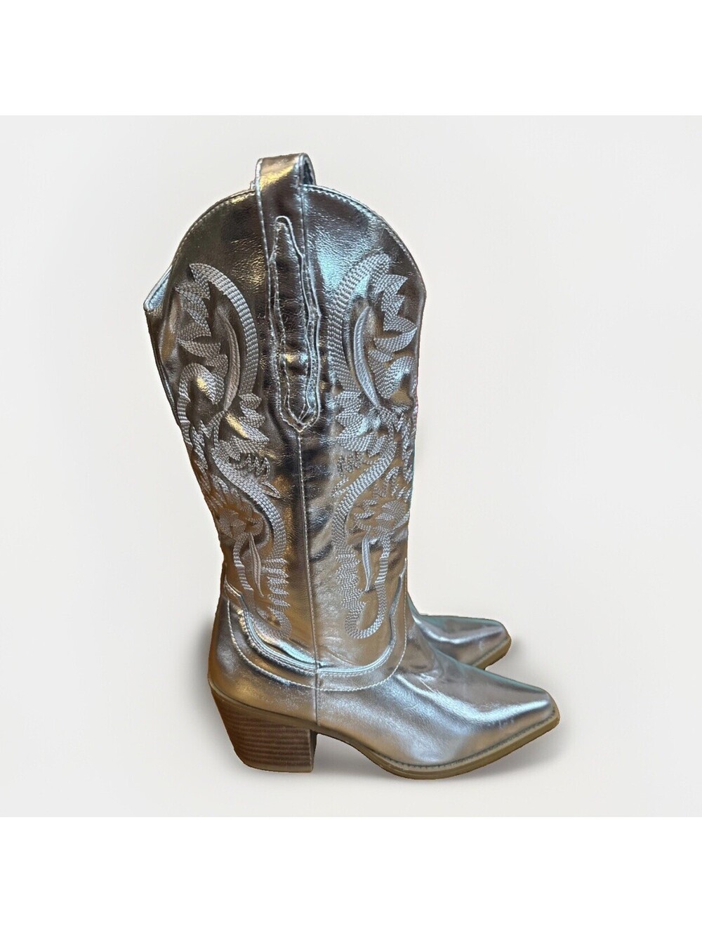 Silver Cowgirl Country Western Nashville Boots Pointed Toe Ladies 5